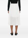 Юбка миди плиссе sacai, белый - фото 4