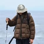 Куртка Nothomme Contrast Color Down, хаки/коричневый - фото 4