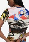 Футболка с принтом COLLAGE PRINT  Desigual, мультиколор - фото 4