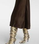 Юбка миди Nania twill Khaite, Bark - фото 5