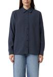 Блуза comma Button-down blouse, Dunkelblau/Dark Blue - фото 6