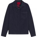 Джинсовая куртка на пуговицах Hugo Boss, темный синий - фото