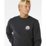 Толстовка Rip Curl Wetsuit Icon Crew, черный - фото 5