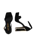 Кожаные сандалии с колонкой Kat Maconie, черный - фото 4