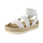 Women's Mandy Wedge Sandal In White CUSHIONAIRE - фото