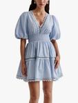 Мини-платье Elvira с вышивкой Broderie Anglaise Malina, Dusty Blue - фото 4