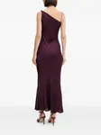 Платье макси на одно плечо Twinset, фиолетовый - фото 4