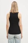 Топ Rib Logo Tank Top Coperni, черный - фото 3