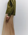 Куртка с декоративной пуговицей Sfera, оливковый - фото 3
