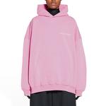 Свитшот женский Balenciaga Large Fit, розовый - фото 4