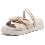 Шлепанцы женские Agsdon, бежевый - фото 4