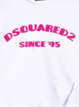 Толстовка с разрезами и логотипом DSQUARED2 KIDS, белый - фото 3
