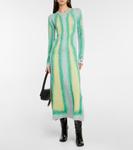 Платье макси с градиентным трикотажем Y/Project, Green Yellow Grey - фото 2