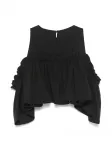 Блузка с открытыми плечами Monnalisa, черный - фото 2