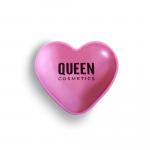 Тени для век Sublime Hearts Refillablle Compact Queen Cosmetics, Metallic Pink (Metallic Pink eyeshadow compact) - фото