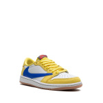 Jordan кроссовки Air 1 Retro Low "Canary" от Travis Scott, нейтральный цвет - фото 2