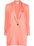 Шелковый блейзер Alysi, оранжевый - фото