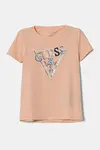 Детская футболка Guess, оранжевый - фото