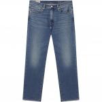 Levis Джинсы мужские потертые синие - фото