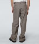 Клетчатые брюки широкого кроя Undercover, Beige Ck - фото 4