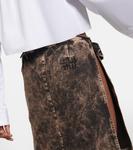 Джинсовая юбка миди Miu Miu, Nero - фото 5