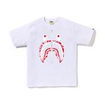 Футболка Bape Abc Camo Shark Silver Zip Tee A BATHING APE, бело-серая - фото 7