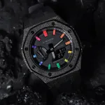 CASIO Мужские часы Men Liquid Crystal/Analog Dual Display Series Black - фото 7