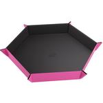 Аксессуары Gamegenic Magnetic Dice Tray: Hexagonal Black/Pink - фото
