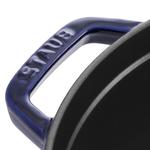 Круглая чугунная кокотница Staub, 5,25 л, 26 см, темно-синий - фото 8