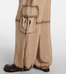 Брюки-карго из твила Acne Studios, Charcoal Grey - фото 5