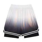 Повседневные шорты унисекс с эмодзи, градиентный синий - фото 4