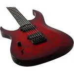 Электрогитара Schecter Sunset-7 Extreme. Леворукая, окраска Scarlet Burst - фото 6