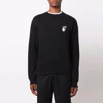 Толстовка men's fw21 arrow pattern loose fit black Off-White, черный - фото 2