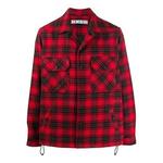 Рубашка fw20 cotton arrows printing jacket men red Off-White, красный - фото