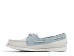 Оригинальные лодочные туфли с 2 отверстиями Sperry, White/Blue - фото 4