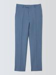 Брюки Thurlow Regular Fit из шерсти Sharkskin John Lewis, Light Blue - фото 4