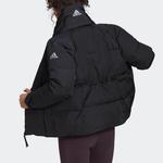Пуховик женский черный Adidas, черный - фото 4