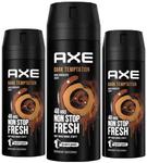 Axe, Dark Temptation, аэрозольный дезодорант, 3x150 мл - фото