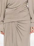 Платье из джерси с драпировкой Christopher Esber, серый - фото 5