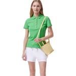 Поло с логотипом LACOSTE, зеленый - фото 7