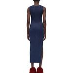 Платье без рукавов женское темно-синее Loewe - фото 3