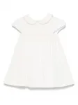 Платье с вышитым логотипом Versace Kids, белый - фото