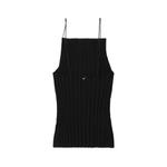 Топ Le Haute Plissé вязаный Jacquemus, черный - фото 3