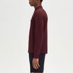 Поло с вышитым логотипом FRED PERRY, бордовый - фото 5