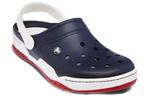 Сандалии classic clog beach shoe blue white Crocs, синий - фото 3