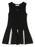 Платье с логотипом TWINSET Kids, черный - фото