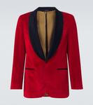 Хлопковый блейзер Rubinacci, Red Velvet - фото