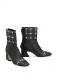 Сапоги с бусинами Alberta Ferretti, черный - фото 2