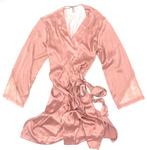Халат Victoria's Secret Luxe Satin Chantilly, Dusty Rose - фото