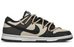 Кроссовки Nike Dunk Skateboard Shoes Men Low-Top Black/Beige Brown - фото 4